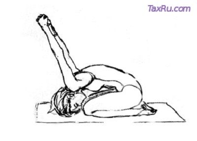 Наклон с заведенными за спину сцепленными руками