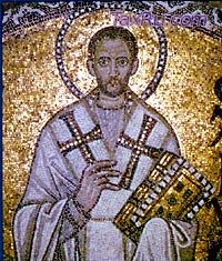 Мозаика с изображением свт. Иоанна Златоуста