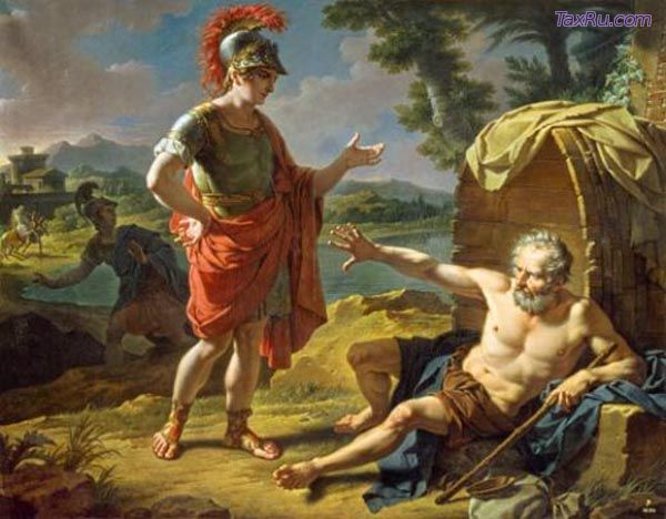 Александр и Диоген