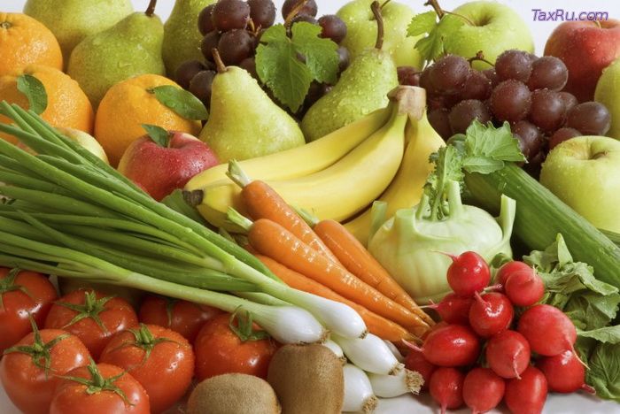 Полезные фрукты и овощи