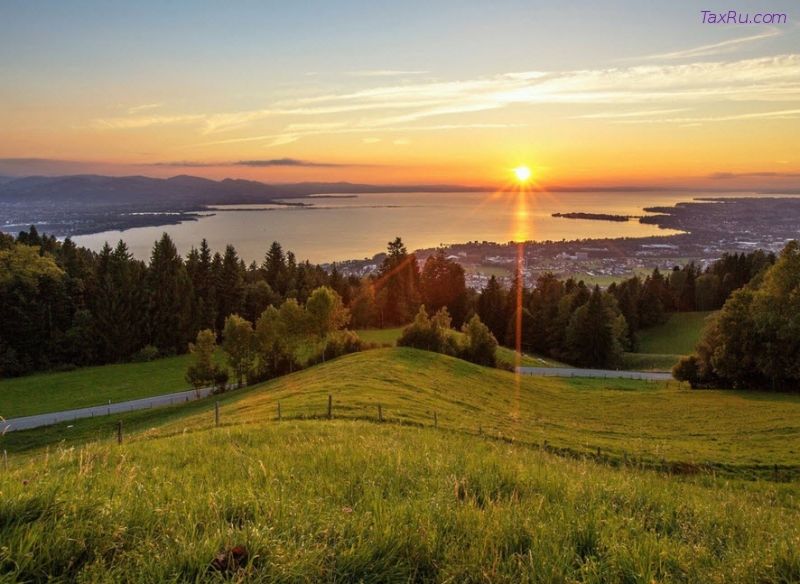 Российские просторы. Закат