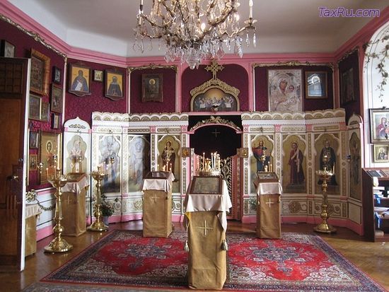 Храм преподобного Сергия Радонежского в Будапеште. Интерьер.