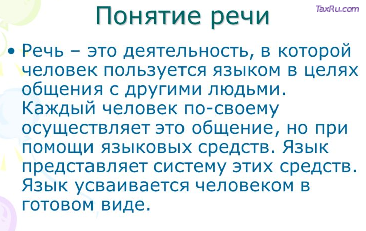 Речь определение