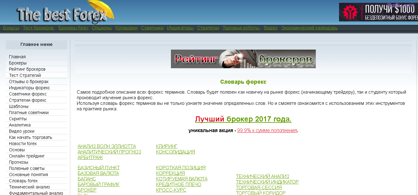 Словарь форекс