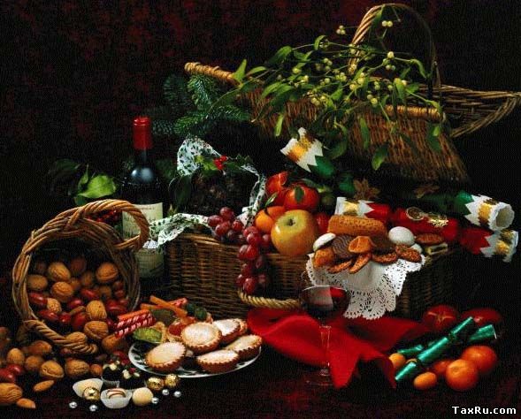 Стол с продуктами питания