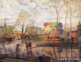 Кустодиев Б.М. Весна 